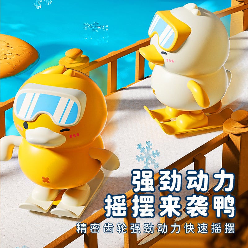 Children'S Wind-Up Jumping Duck Wind-Up Skateboard Duck Toy 6-12 Months Baby Boy Girl 1-2-3 Years Old - Image 3